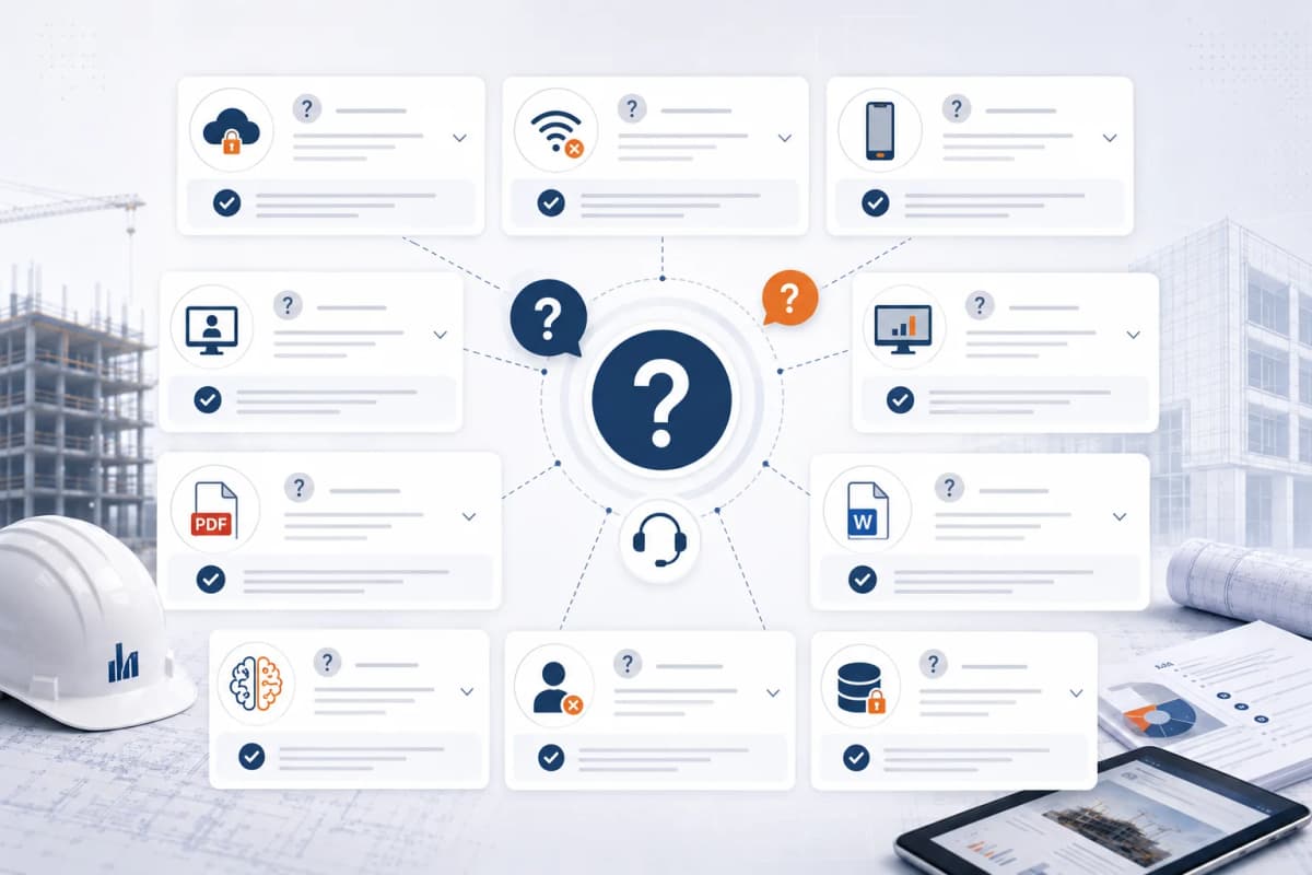 Questions fréquentes sur BatiReport, exports PDF et mode hors ligne
