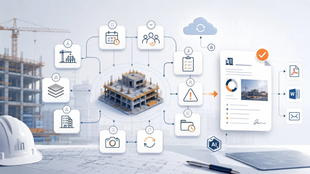 Logiciel de compte rendu de chantier BatiReport sur mobile